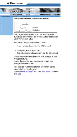 Vorschau der mobilen Webseite www.lage-schulte.info, Detektei Lage-Schulte oHG