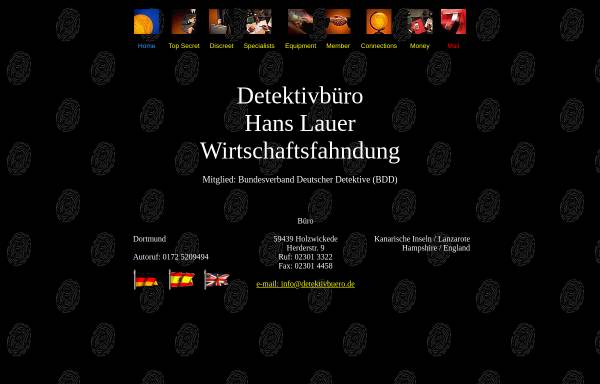 Vorschau von www.detektivbuero.de, Detektivbüro H. Lauer
