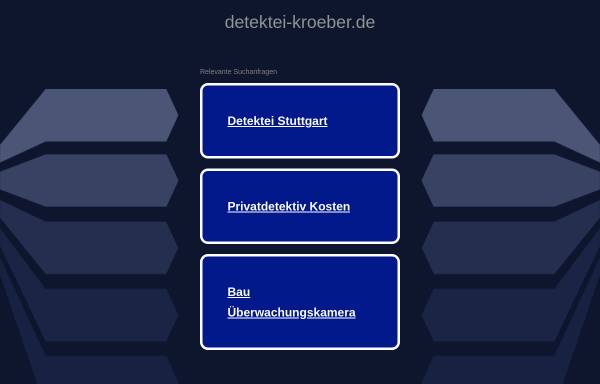 Vorschau von www.detektei-kroeber.de, Kröber GmbH