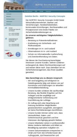 Vorschau der mobilen Webseite www.nortec-sc.de, NORTEC Security Concepts GmbH