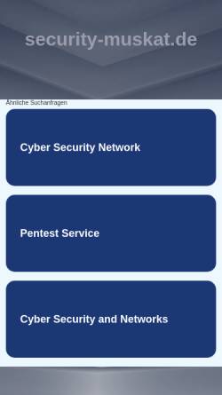 Vorschau der mobilen Webseite www.security-muskat.de, Sicherheitsdienst und Berufsdetektei Muskat