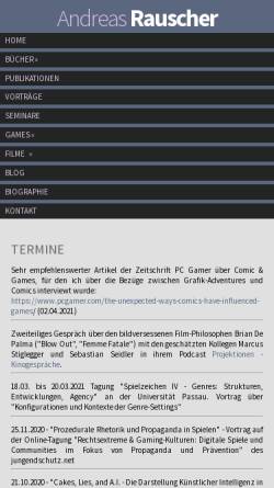 Vorschau der mobilen Webseite www.andreas-rauscher.de, Andreas Rauscher