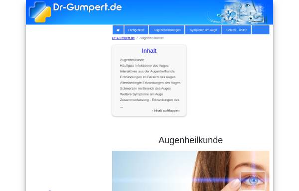 Vorschau von www.dr-gumpert.de, Auge - Dr. Gumpert