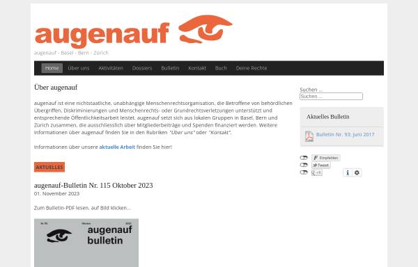 Vorschau von www.augenauf.ch, Augen auf - Menschenrechtsgruppe aus der Schweiz