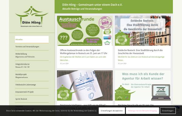 Vorschau von www.dienhong.de, Dien Hong - Gemeinsam unter einem Dach e.V.