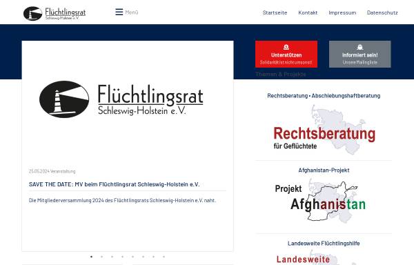 Vorschau von www.frsh.de, Flüchtlingsrat Schleswig-Holstein e.V.