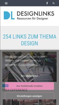 Vorschau der mobilen Webseite www.designlinks.de, designlinks.de
