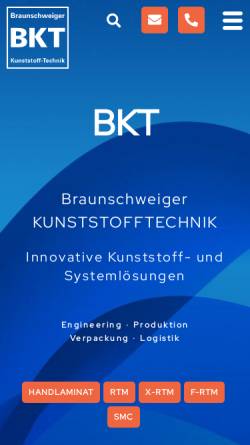 Vorschau der mobilen Webseite bkt-gmbh.de, BKT GmbH