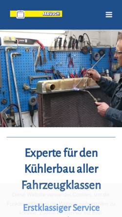 Vorschau der mobilen Webseite www.jabusch-kuehlerbau.de, Erich Jabusch Kühlerbau oHG