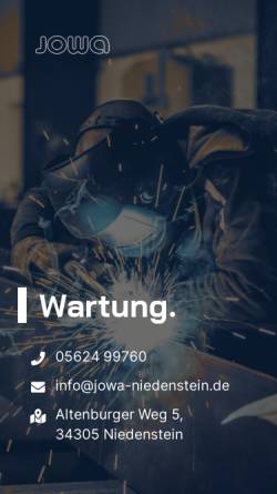 Vorschau der mobilen Webseite jowa-niedenstein.de, Jowa Fahrzeugteile Vertriebs GmbH