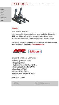 Vorschau der mobilen Webseite www.rtrac.de, RTRAC GmbH