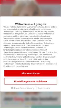 Vorschau der mobilen Webseite www.gong.de, Gong