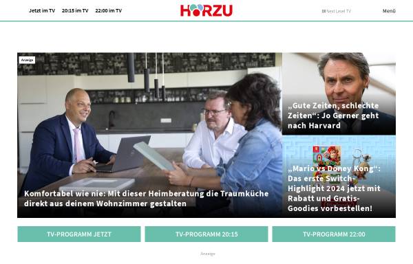 Vorschau von www.hoerzu.de, Hörzu