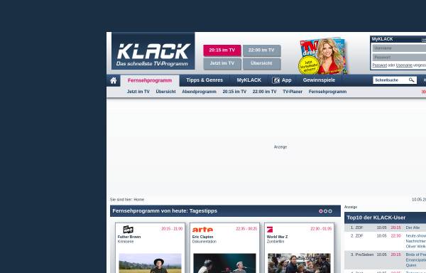 Vorschau von www.klack.de, Klack