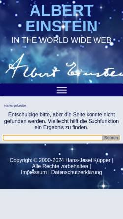 Vorschau der mobilen Webseite www.einstein-website.de, Schweitzer, Albert (1875-1965)
