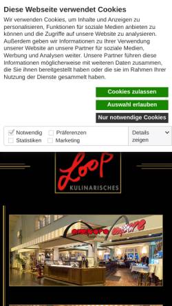Vorschau der mobilen Webseite www.looss-kulinarisches.de, Looß Kulinarisches