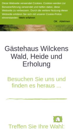 Vorschau der mobilen Webseite www.thomas-wilckens.de, Gästehaus Wilckens