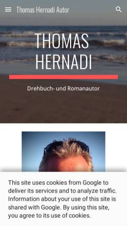 Vorschau der mobilen Webseite www.thomas-hernadi.de, Hernadi, Thomas