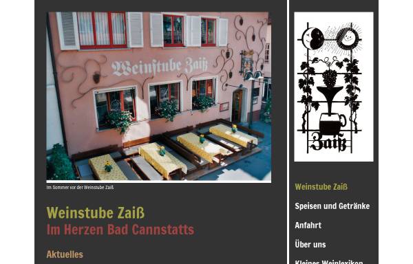 Vorschau von www.weinstube-zaiss.de, Weinstube Zaiß
