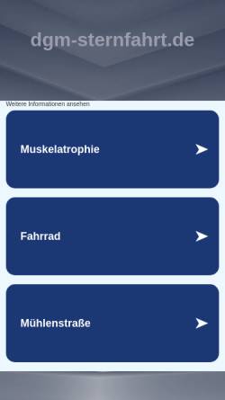 Vorschau der mobilen Webseite www.dgm-sternfahrt.de, Sternfahrt für die Deutsche Gesellschaft für Muskelkranke