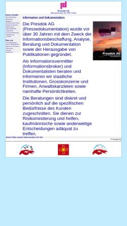 Vorschau der mobilen Webseite www.presdok.ch, Presdok AG