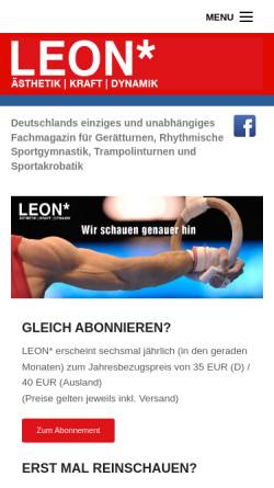 Vorschau der mobilen Webseite www.leon-magazin.de, Leon*