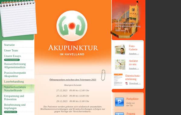 Vorschau von www.akupunktur-fuer-alle.de, Akupunktur im Havelland