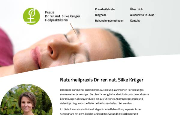 Vorschau von www.dr-silke-krueger.de, Akupunkturpraxis Dr. rer nat. Silke Krüger