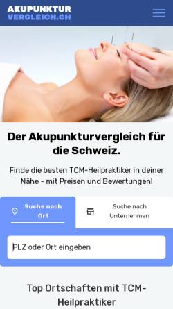 Vorschau der mobilen Webseite klassische-akupunktur.ch, Carol Lüthy