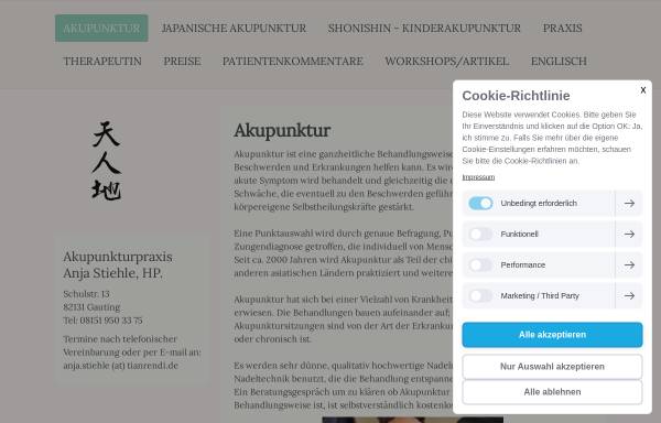 Vorschau von www.tianrendi.de, Praxis für Akupunktur und Shiatsu in Berlin Friedrichshain