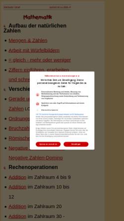 Vorschau der mobilen Webseite vs-material.wegerer.at, Material für die Volksschule bzw. Grundschule