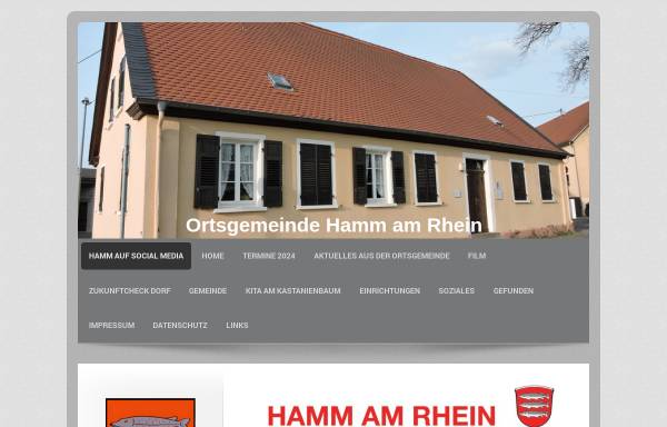 Vorschau von www.hamm-am-rhein.de, Ortsgemeinde Hamm am Rhein