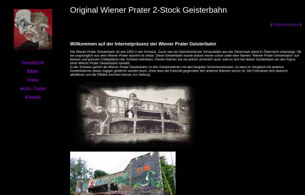 Vorschau von www.wiener-prater-geisterbahn.ch, Geisterbahn im Wiener Prater