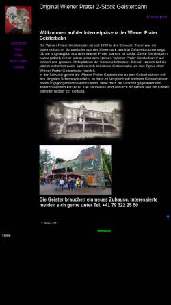 Vorschau der mobilen Webseite www.wiener-prater-geisterbahn.ch, Geisterbahn im Wiener Prater