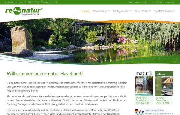 Vorschau von www.re-natur-hvl.de, Re-Natur Havelland GmbH