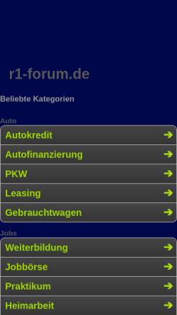 Vorschau der mobilen Webseite www.r1-forum.de, R1-Forum