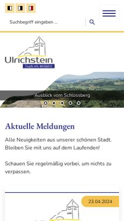 Vorschau der mobilen Webseite www.ulrichstein.de, Ulrichstein