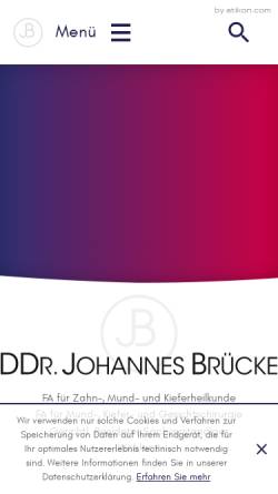 Vorschau der mobilen Webseite www.bruecke.at, DDr. Johannes Brücke