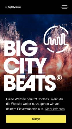 Vorschau der mobilen Webseite www.bigcitybeats.de, Big City Beats