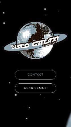 Vorschau der mobilen Webseite discogalaxy.com, Disco Galaxy Recordings