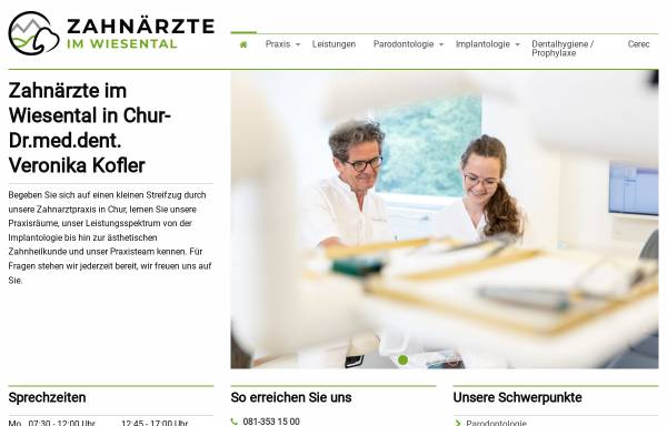 Vorschau von www.zahnarzt-rieder.ch, Dres. med. dent. Christoph Rieder und Dominik Büchi