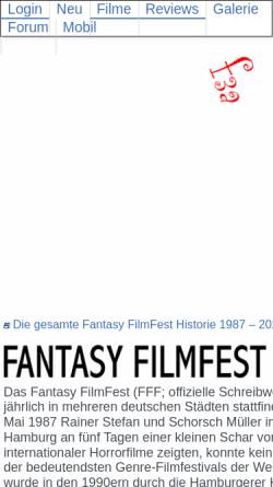 Vorschau der mobilen Webseite f3a.net, Fantasy FilmFest Archiv