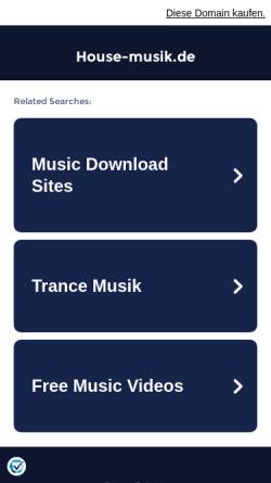Vorschau der mobilen Webseite www.house-musik.de, House-Musik.de - Community Portal
