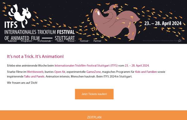 Vorschau von www.itfs.de, Stuttgart, Internationales Trickfilmfestival
