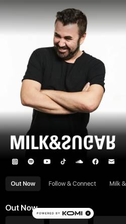 Vorschau der mobilen Webseite www.milkandsugar.de, Milk & Sugar Recordings