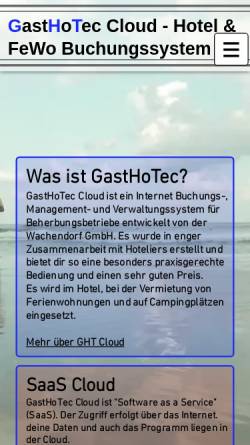 Vorschau der mobilen Webseite www.gasthotec.de, GastHoTec