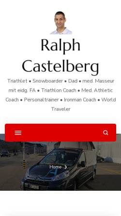 Vorschau der mobilen Webseite www.ralphcastelberg.ch, Castelberg, Ralph