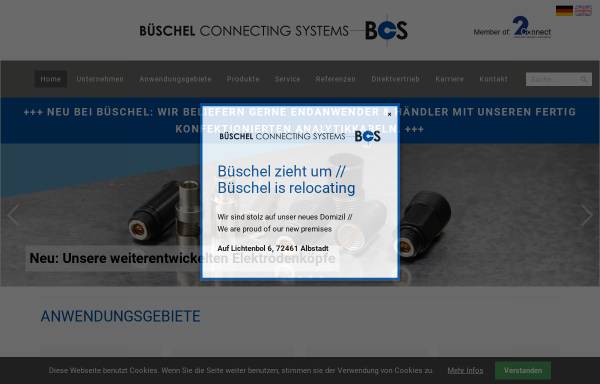 Vorschau von www.bueschel.com, Büschel Connecting Systems - J. Kauffmann & S. Wiedmann GmbH & Co. KG