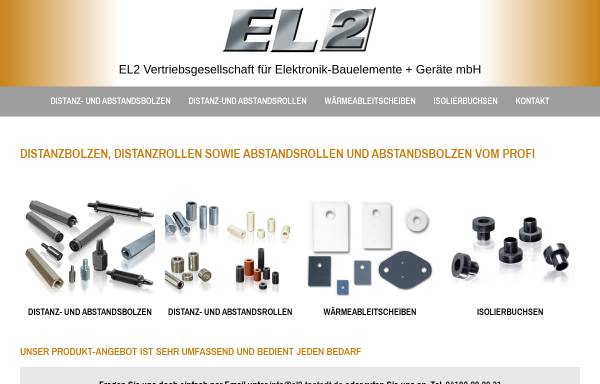 Vorschau von www.el2-tostedt.de, EL2 Vertriebsgesellschaft für Elektronik-Bauelemente + Geräte mbH