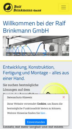 Vorschau der mobilen Webseite www.brinkmann-info.de, Ralf Brinkmann